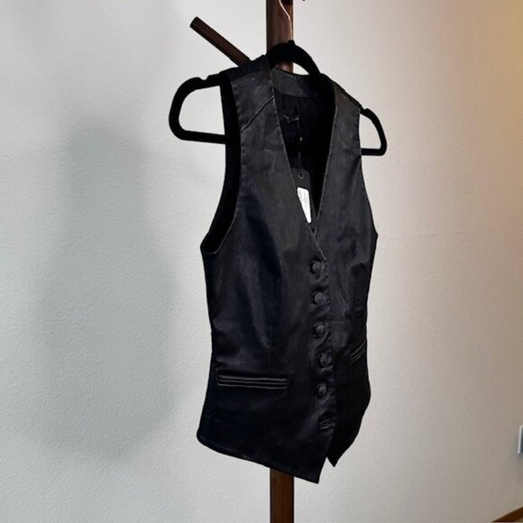 Rag and Bone Vanessa leather vest size 0 - Picture 3 of 10